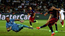 Barca 5-4 Sevilla: Messi lập cú đúp đá phạt, Pedro ghi bàn quyết định, Barca giành Siêu Cúp châu Âu